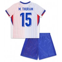 Camiseta Francia Marcus Thuram #15 Visitante Equipación para niños Eurocopa 2024 manga corta (+ pantalones cortos)